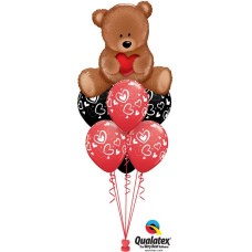 Bukiet 687 Cuddy-Wuddly Valentine Bear #16453 11123-6